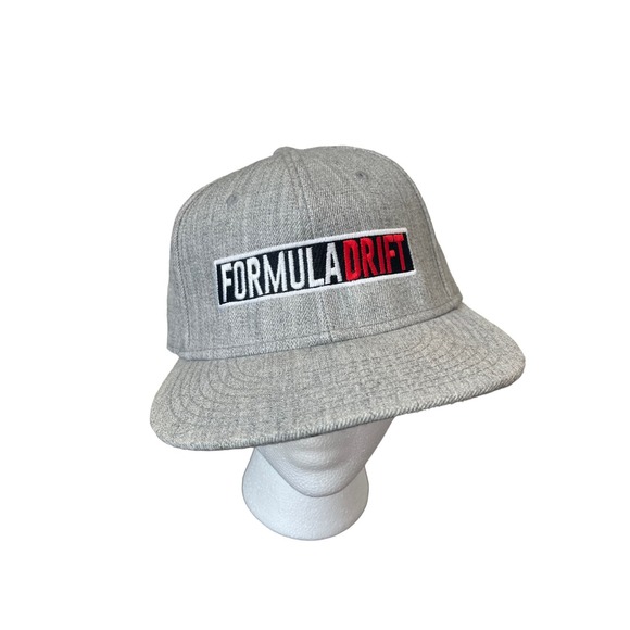 Formula Drift Hat Wool Blend Snapback‎ Adjustable Gray Baseball Cap Otto Racing - Picture 1 of 10